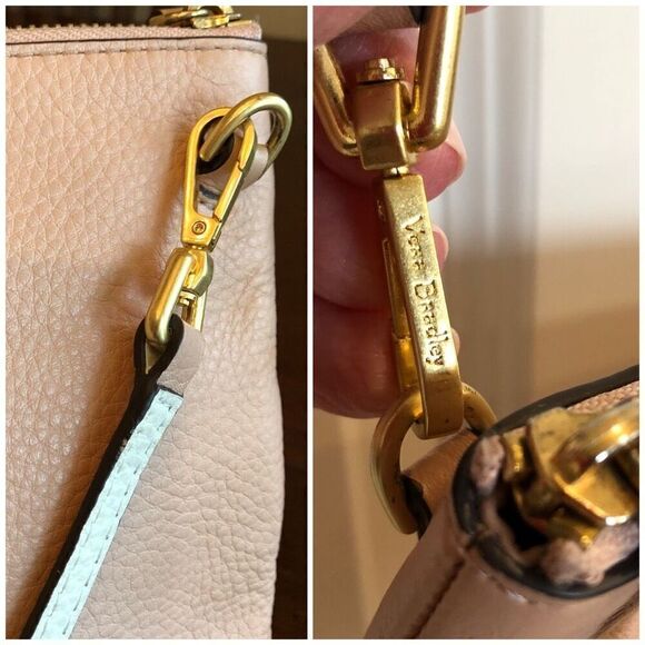 VERA BRADLEY - 🎉HP🎉 Pebbled Leather RFID Convertible Crossbody/Clutch/Pink Blush - Picture 10 of 16